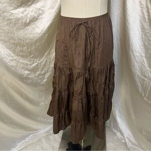 Brown Tiered julie’s closet sparkly skirt with drawstring